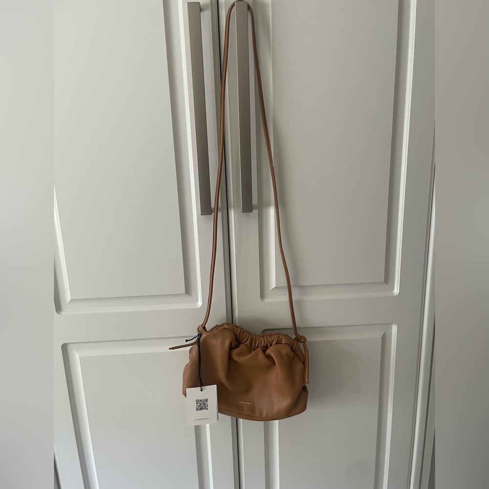 Mansur Gavriel Tan Leather Crossbody Bag